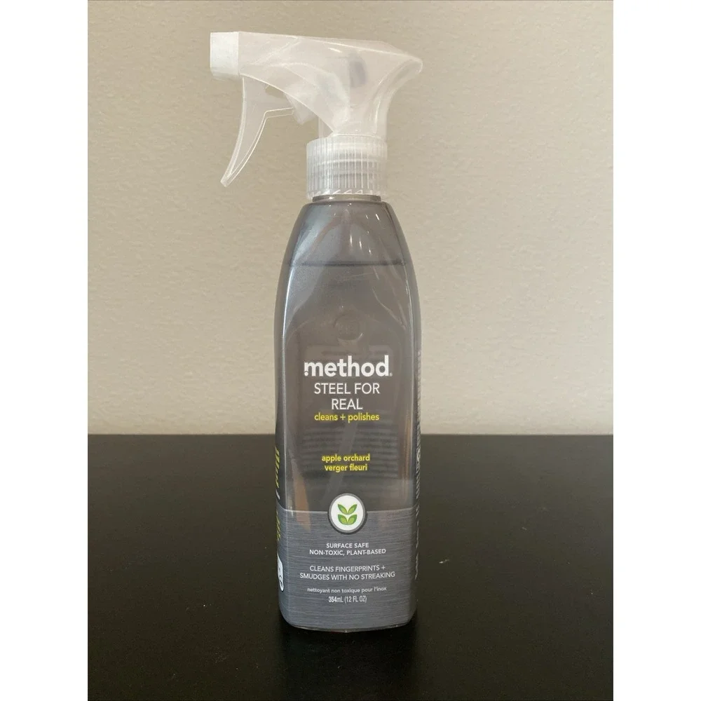METHOD Steel For Real Stainless Steel Cleaner‎ Apple Orchard Non Toxic